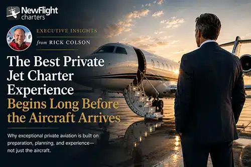 Rick Colson explains why exceptional Nashville private jet charter experiences begin long before passengers arrive at the airport.